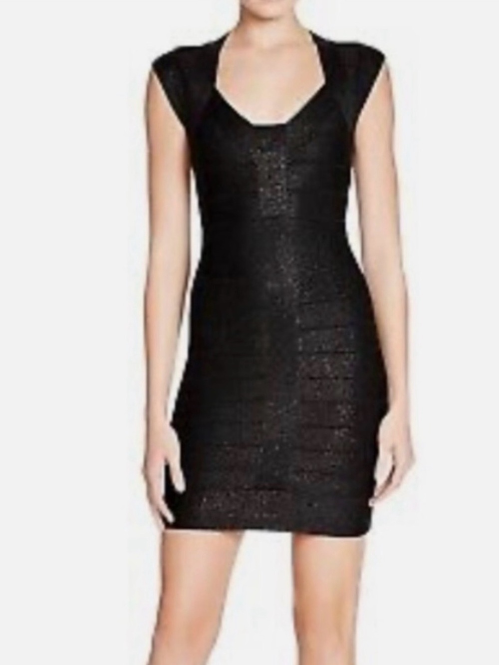 French Connection Metallic Bandage Dress Size 6